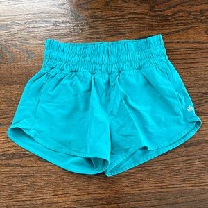 Athleta Girl Bright Turquoise Athletic Shorts